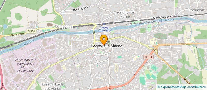 localisation de l'entreprise MADAME NATHALIE MATHIVET  LAGNY-SUR-MARNE