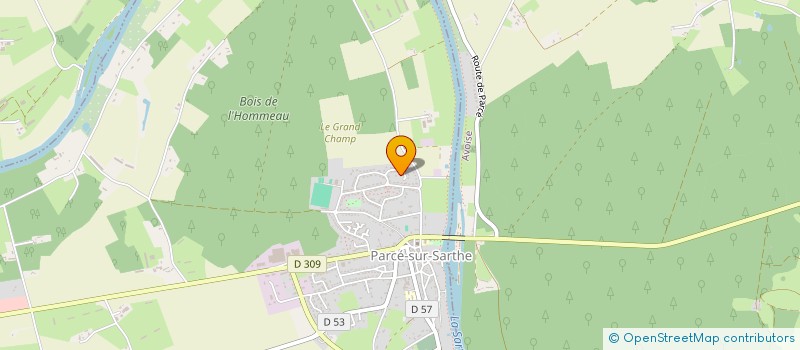 localisation de l'entreprise MADAME NATHALIE MATIGNON à PARCE-SUR-SARTHE
