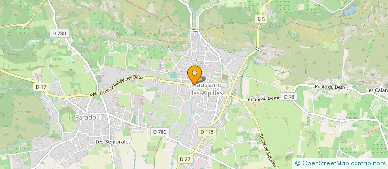 localisation de l'entreprise MADAME NATHALIE MATTEOLI RICHARD à MAUSSANE-LES-ALPILLES