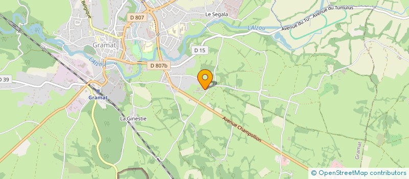 localisation de l'entreprise MADAME NATHALIE MAZET  GRAMAT