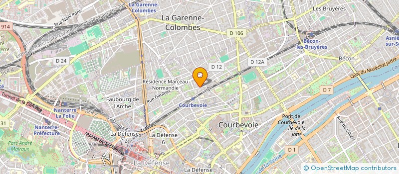 localisation de l'entreprise MADAME NATHALIE MAZINGUE à COURBEVOIE