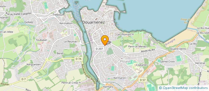 localisation de l'entreprise MADAME NATHALIE MEFORT à DOUARNENEZ