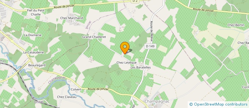 localisation de l'entreprise MADAME NATHALIE MEHEE à CHAMPAGNAC