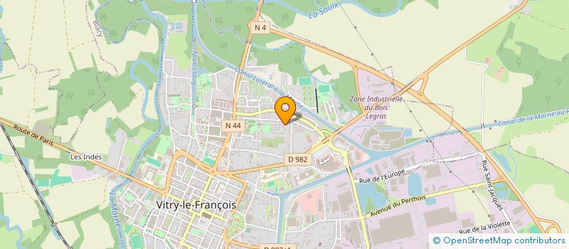 localisation de l'entreprise MADAME NATHALIE MELET  VITRY-LE-FRANCOIS