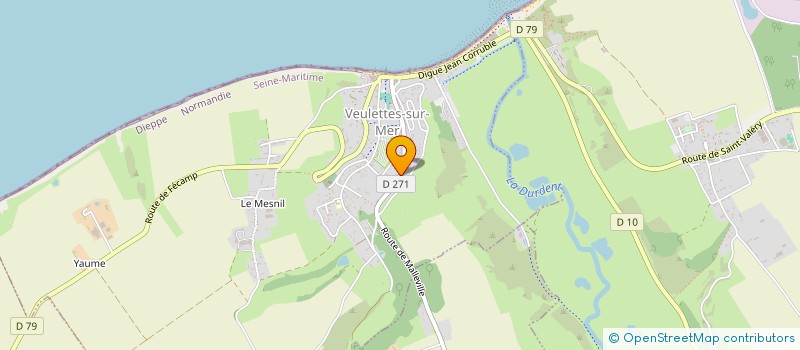 localisation de l'entreprise MADAME NATHALIE MELIOT  VEULETTES-SUR-MER