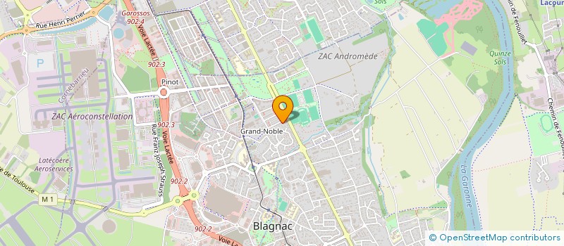 localisation de l'entreprise MADAME NATHALIE MELO à BLAGNAC