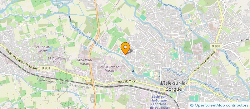 localisation de l'entreprise MADAME NATHALIE MELOTTO  L'ISLE-SUR-LA-SORGUE