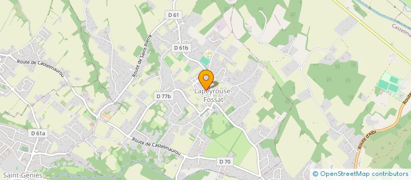 localisation de l'entreprise MADAME NATHALIE MENARD  LAPEYROUSE-FOSSAT