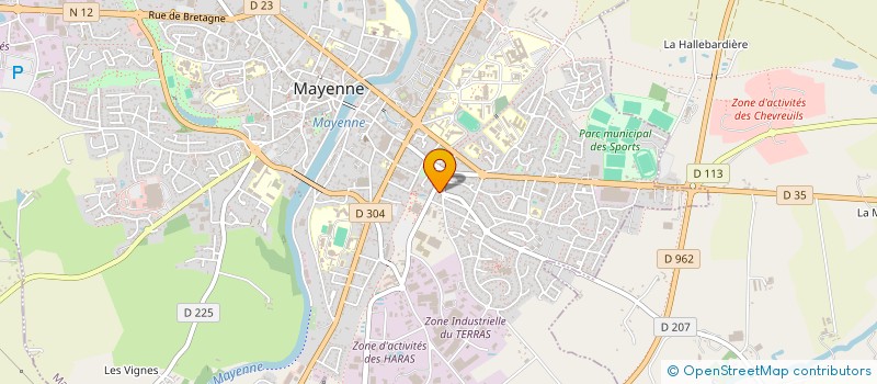 localisation de l'entreprise MADAME NATHALIE MENON à MAYENNE