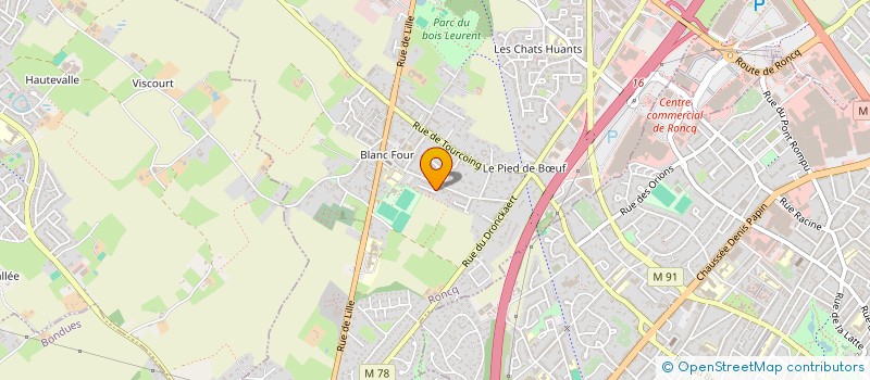 localisation de l'entreprise MADAME NATHALIE MENOU  RONCQ