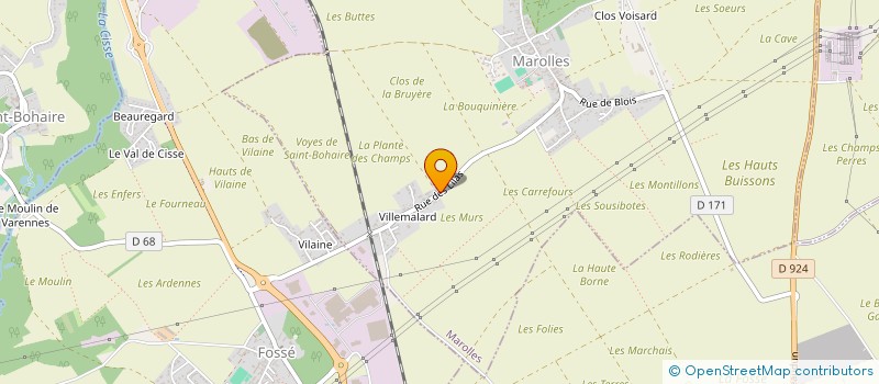 localisation de l'entreprise MADAME NATHALIE MENSANG  MAROLLES