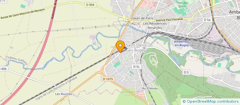 localisation de l'entreprise MADAME NATHALIE MERCIER  SAINT-DENIS-EN-BUGEY