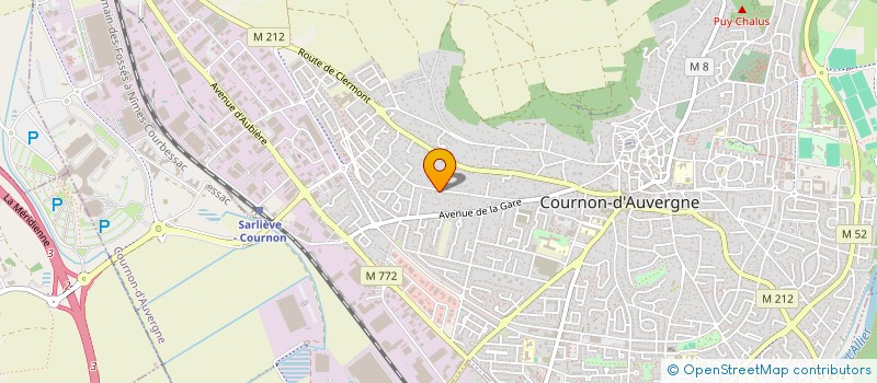 localisation de l'entreprise MADAME NATHALIE MERLE  COURNON-D'AUVERGNE