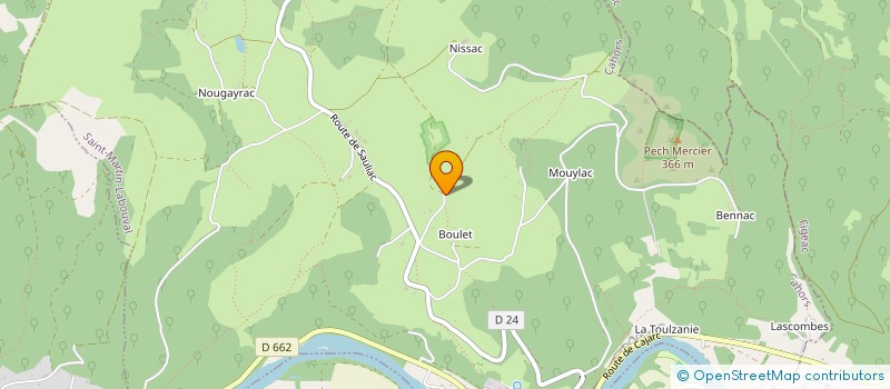 localisation de l'entreprise MADAME NATHALIE MERLE  SAINT-MARTIN-LABOUVAL