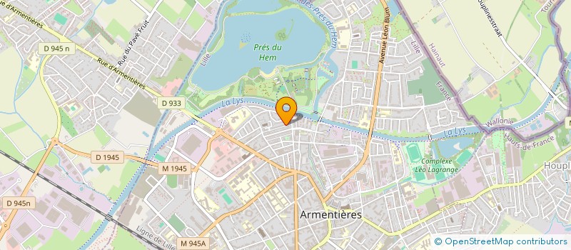 localisation de l'entreprise MADAME NATHALIE MESSELIER  ARMENTIERES