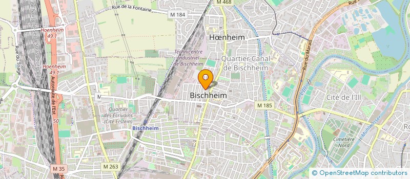 localisation de l'entreprise MADAME NATHALIE MEYER  BISCHHEIM