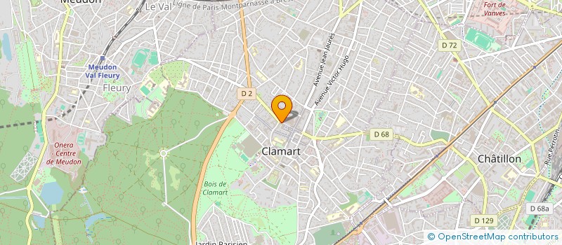 localisation de l'entreprise MADAME NATHALIE MICHELE GILLET à CLAMART