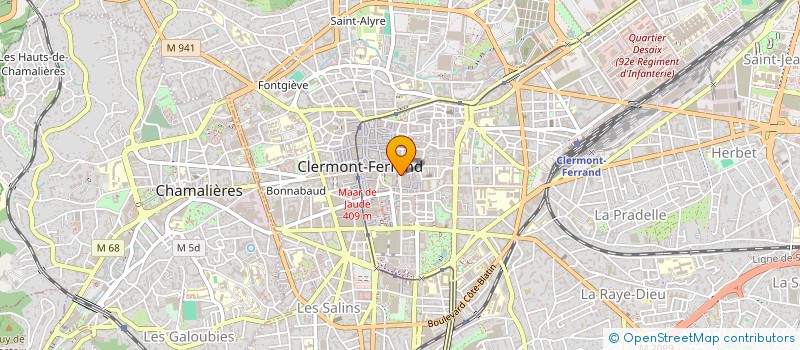 localisation de l'entreprise MADAME NATHALIE MILBACH BOUCHE  CLERMONT-FERRAND