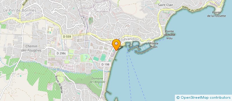 localisation de l'entreprise MADAME NATHALIE MILLET à LE LAVANDOU