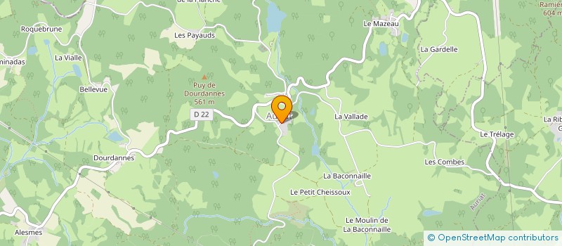 localisation de l'entreprise MADAME NATHALIE MIRIAN-LE-BEUGLE à AURIAT