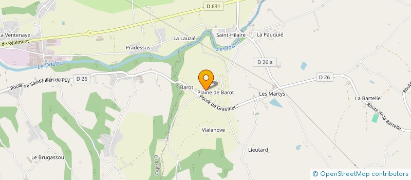 localisation de l'entreprise MADAME NATHALIE MOLINIER  SAINT-JULIEN-DU-PUY