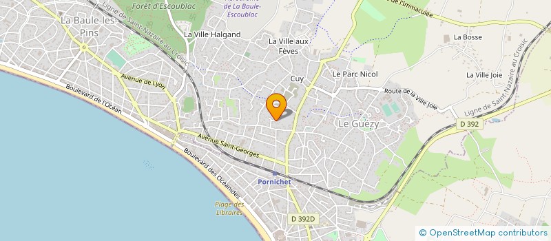 localisation de l'entreprise MADAME NATHALIE MOLLET à LA BAULE-ESCOUBLAC