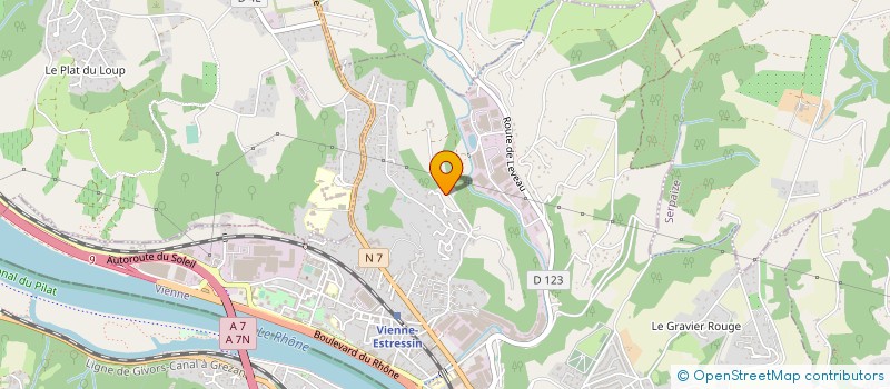 localisation de l'entreprise MADAME NATHALIE MONCAYO  VIENNE