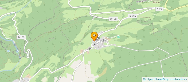 localisation de l'entreprise MADAME NATHALIE MONDET  GEVRESIN