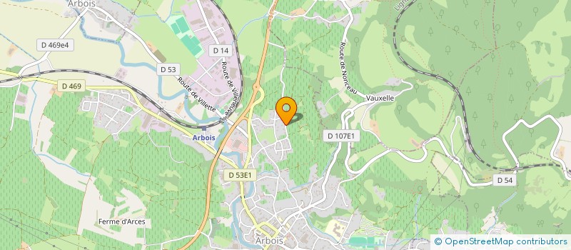 localisation de l'entreprise MADAME NATHALIE MONROLIN à ARBOIS