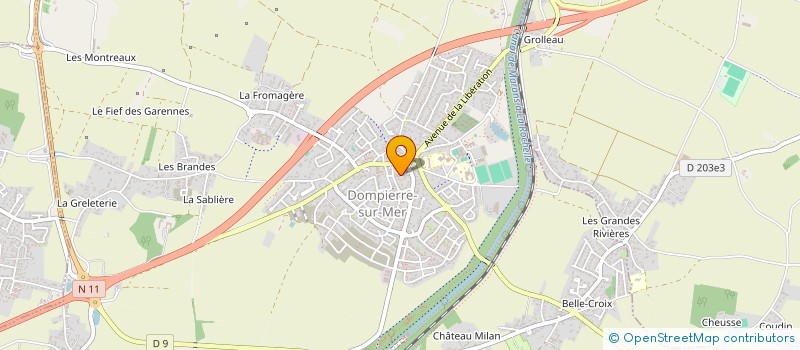 localisation de l'entreprise MADAME NATHALIE MONSACRE à DOMPIERRE-SUR-MER