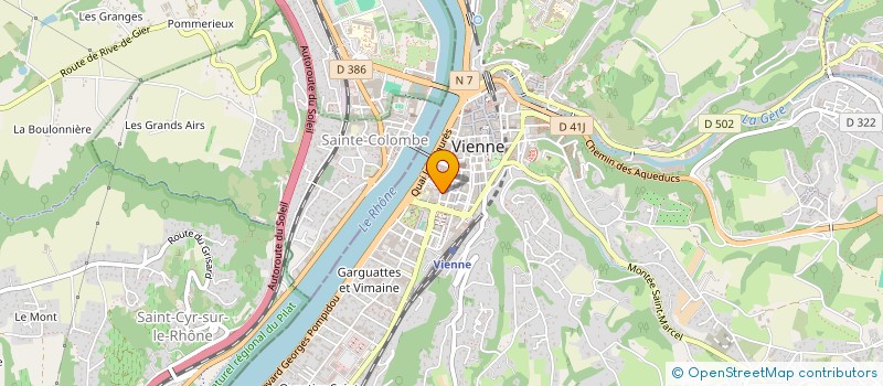 localisation de l'entreprise MADAME NATHALIE MONTABONNET  VIENNE