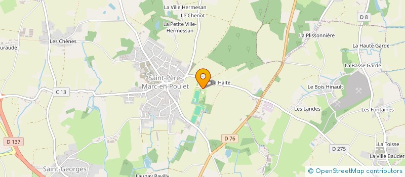 localisation de l'entreprise MADAME NATHALIE MONTAUDOUIN  SAINT-PERE-MARC-EN-POULET