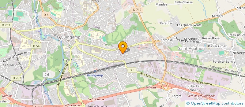localisation de l'entreprise MADAME NATHALIE MONTAUDOUIN  PLOUMAGOAR