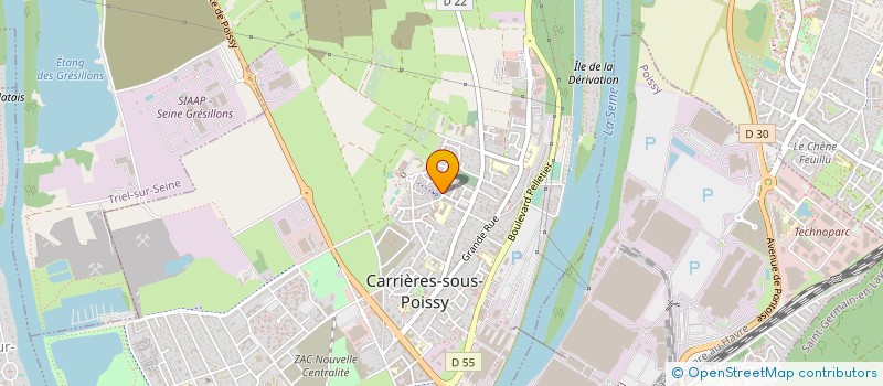 localisation de l'entreprise MADAME NATHALIE MORAND  CARRIERES-SOUS-POISSY