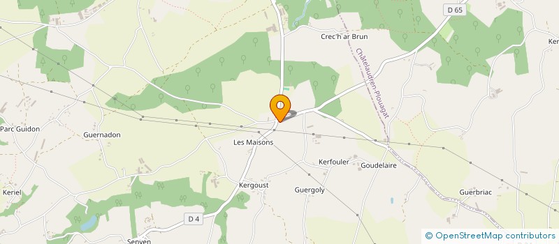 localisation de l'entreprise MADAME NATHALIE MORDELET à LANRODEC