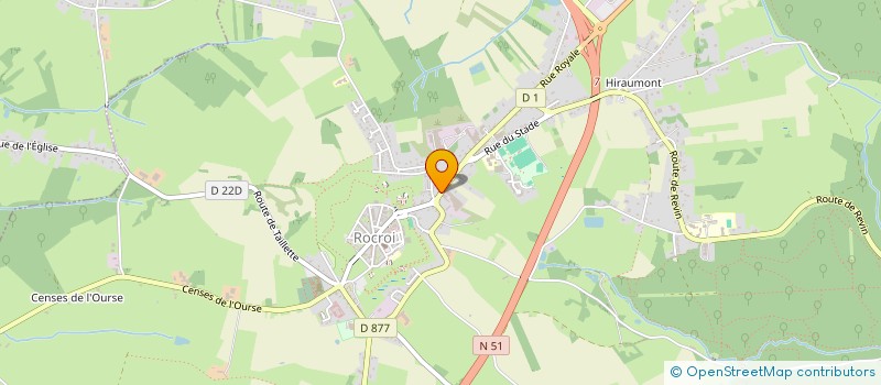 localisation de l'entreprise MADAME NATHALIE MOREAU  ROCROI