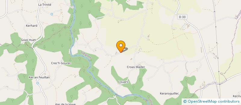 localisation de l'entreprise MADAME NATHALIE MOREAU  TREGROM