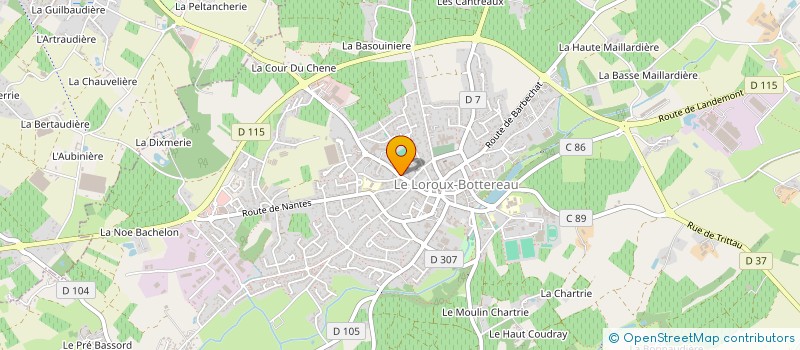 localisation de l'entreprise MADAME NATHALIE MOREAU à LE LOROUX-BOTTEREAU