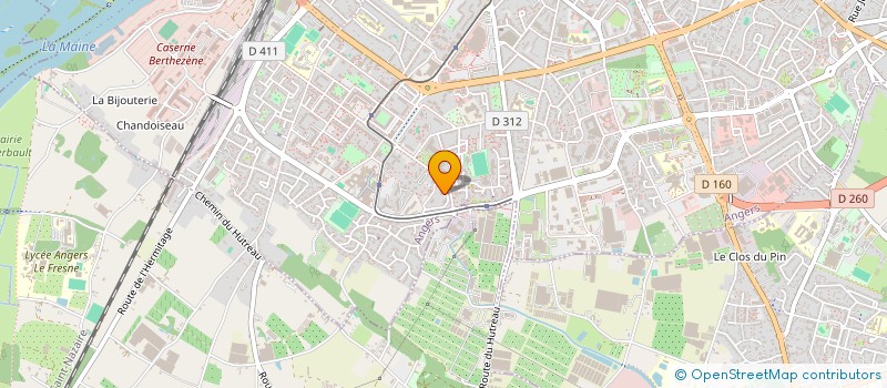 localisation de l'entreprise MADAME NATHALIE MOREAU à ANGERS