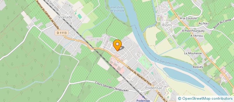 localisation de l'entreprise MADAME NATHALIE MOREEL  PODENSAC