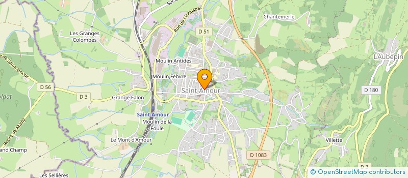 localisation de l'entreprise MADAME NATHALIE MOREL à SAINT-AMOUR