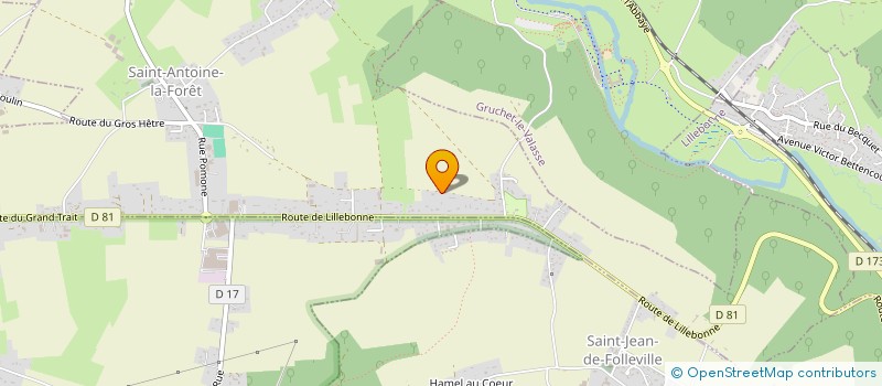 localisation de l'entreprise MADAME NATHALIE MOREL  SAINT-ANTOINE-LA-FORET