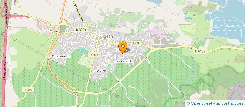 localisation de l'entreprise MADAME NATHALIE MOREL  SIGEAN