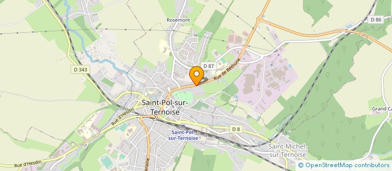 localisation de l'entreprise MADAME NATHALIE MOREL  SAINT-POL-SUR-TERNOISE