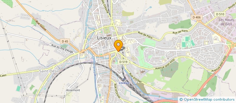 localisation de l'entreprise MADAME NATHALIE MOREL  LISIEUX