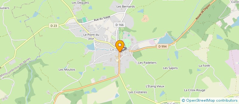 localisation de l'entreprise MADAME NATHALIE MOREL  LE DONJON