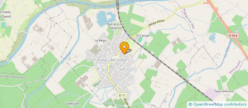 localisation de l'entreprise MADAME NATHALIE MOREL à PALAU-DEL-VIDRE