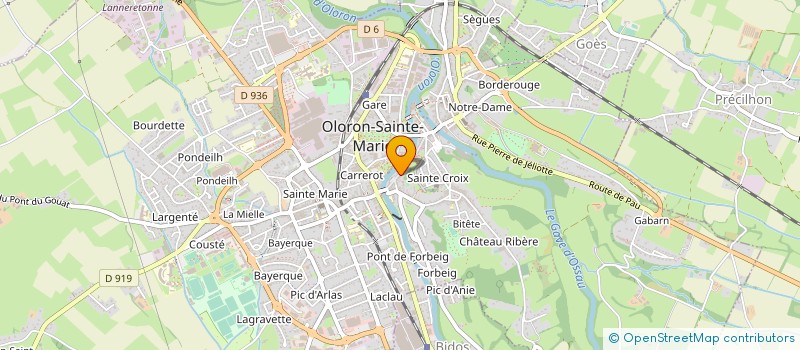 localisation de l'entreprise MADAME NATHALIE MORICEAU  OLORON-SAINTE-MARIE