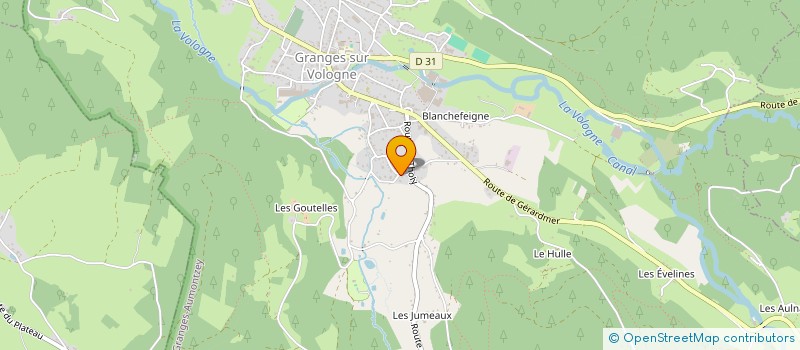 localisation de l'entreprise MADAME NATHALIE MORIZOT  GRANGES-AUMONTZEY