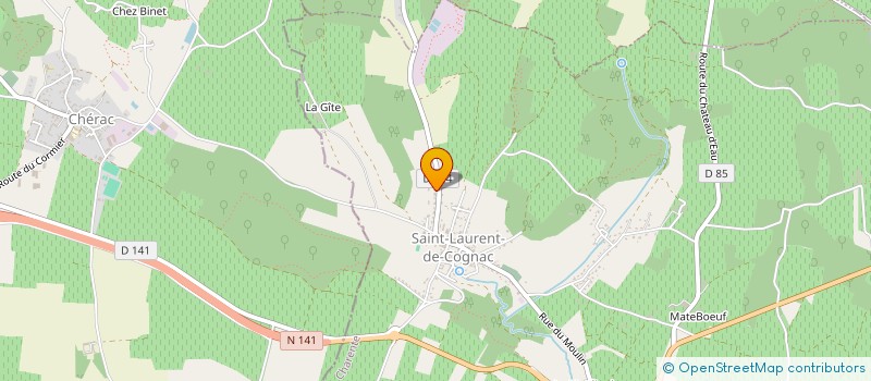 localisation de l'entreprise MADAME NATHALIE MORLAND à SAINT-LAURENT-DE-COGNAC